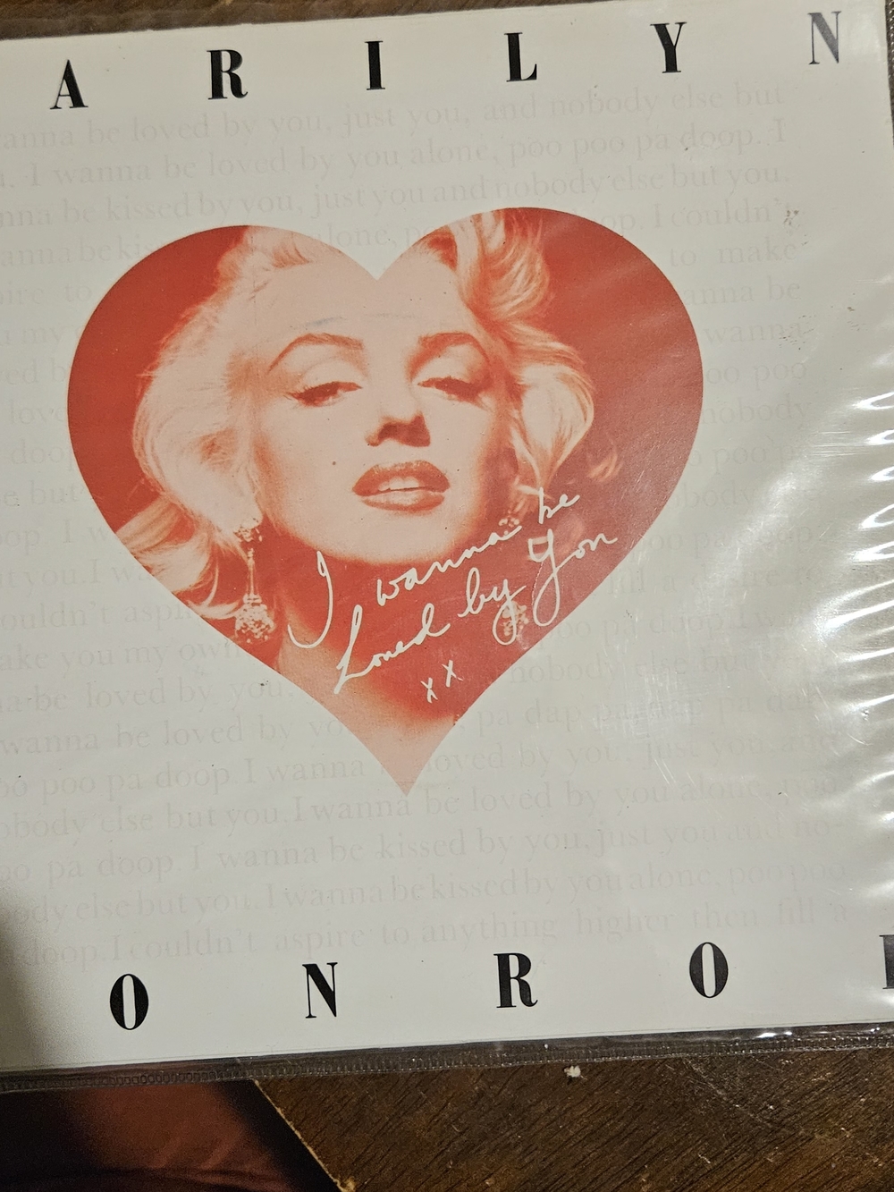 ~SOLD~Marilyn Monroe I Wanna Be Loved By You 7" Vinyl 1978 UK Import UA Records